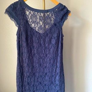 Jessica Simpson navy blue lace dress NWOT